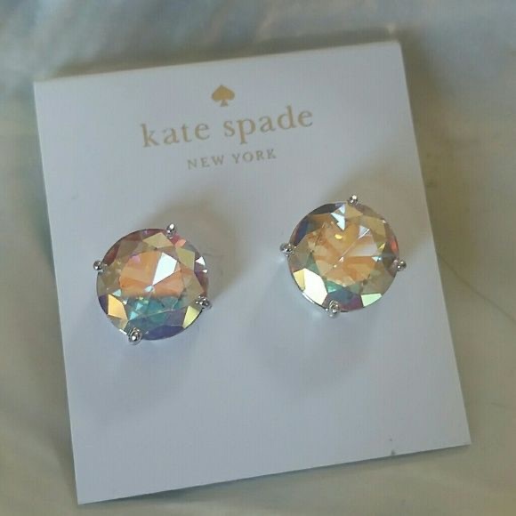 Kate Spade Large Round Diamond Earrings - Picture 1 of 4